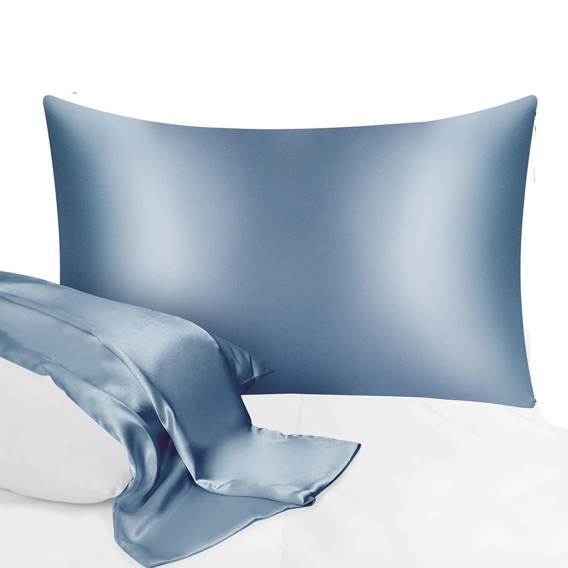 UPNEJA V HANDLOOM plain Satin pillow covers (46x70cms, 1 Set of 2  pillow cover)