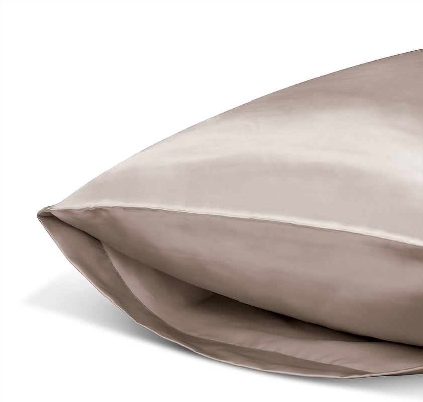 UPNEJA V HANDLOOM plain Satin pillow covers (46x70cms, 1 Set of 2  pillow cover)